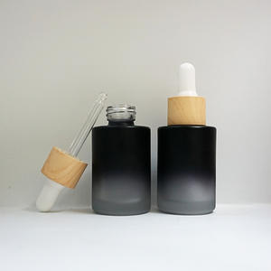 Botellas cuentagotas de cristal negro mate personalizadas graduadas de 5 Ml a 100 Ml con <span class=keywords><strong>ventana</strong></span> transparente - Product Image 3