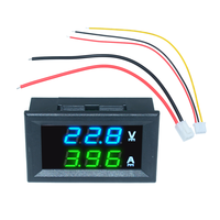 Voltímetro y Amperímetro Digital DC 0-100V 0-10A, Medidor de Voltaje y Corriente para Auto, Moto, Bicicleta Eléctrica 12V 24V 36V 48V, Probador de Batería