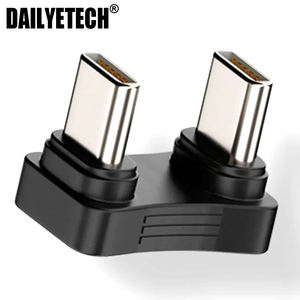 Adaptateur Type-C coudé à 180 degrés, mâle-mâle, charge PD 65W pour téléphones, tablettes et ordinateurs portables - Product Image 2