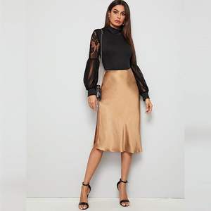 Body gainant personnalisé 2026 pour femme, col montant, manches longues, dentelle transparente noire, effet ventre plat, tenue sexy - Product Image 5