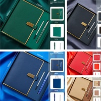 Carnet de notes en cuir PU A5 avec logo personnalisé pour les réunions d'étude, les affaires, ensemble cadeau personnalisé, ensemble de papeterie, ensemble de carnets