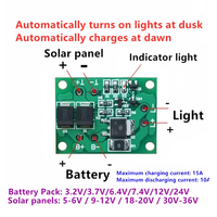 Module de Contrôle Automatique pour Chargeur de Batterie Solaire, Interrupteur LED pour Éclairage Nocturne, Lampadaire de Jardin 3-24V 4-10A