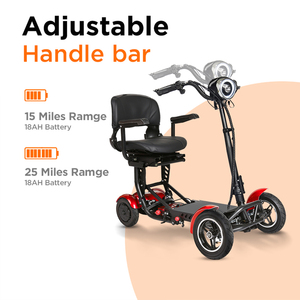 Adult Foldable 4-Wheel Electric Scooter 250W 15Ah Lithium Battery Waterproof Aluminum Frame App/<b>Remote</b> <b>Control</b> Long Range - Product Image 5