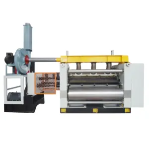 चीन कीमत 2ply नालीदार गत्ते का डिब्बा बनाने की मशीन छोटे एकल फेसर कागज corrugating मशीन