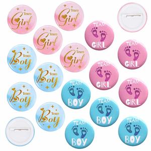 Pins de Botón para Revelación de Género, Recuerdos para Fiestas de Niños y Niñas, Regalo Promocional - Product Image 2