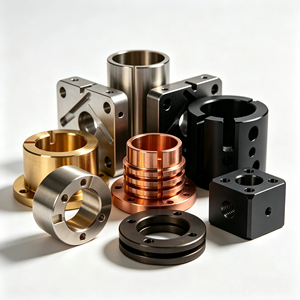 Pièces usinées CNC sur mesure de haute précision : Bagues fendues et manchons à bride en Cuivre, Laiton, Aluminium, Acier Inoxydable, et Pièces de moyeu de serrage - Product Image 2
