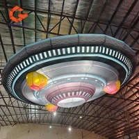 Vaisseau spatial géant gonflable UFO Alien Soucoupe volante à dôme gonflable personnalisée pour la décoration d'événements extérieurs