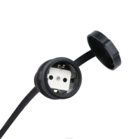Câble de 0,87 m et prise de chargeur EV de type 2 16A, prise électrique, pistolet de charge EV avec sortie de type 2, connecteur de charge EV pratique