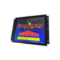 Nuevo Monitor de Pantalla Táctil LCD de Marco Abierto de 19 Pulgadas con Interfaz VGA y USB para Aplicaciones de Juego
