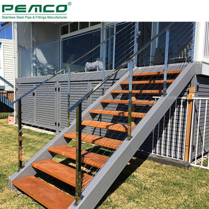 Home Outdoor Deck Stainless Steel 4 6 8 10 Wire <strong>Balustrade</strong> Affordable <strong>Metal</strong> Cable Railing Systems - Product Image 2
