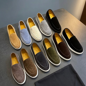Mocasines Casuales de Gamuza para Hombre, Estilo Coreano Moderno y Versátil, de Una Sola Pieza - Product Image 3