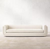 Modernes Hochwertiges Luxus-Leinensofa-Set Wohnzimmermöbel Ecksofa