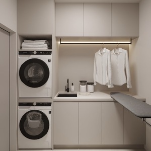 Armadio Lavanderia da Esterno Personalizzato per Balcone, Impermeabile e Protezione Solare, con Lavello e Mobile per <span class=keywords><strong>Lavatrice</strong></span>, Arredamento da Esterno - Product Image 4