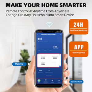 TUYA WIFI Inteligente Mini Disjuntor 1P 63A Interruptor Remoto Temporizador Medidor de Energia KWh Tensão Corrente Vazamento Proteção Inteligente MCB - Product Image 2