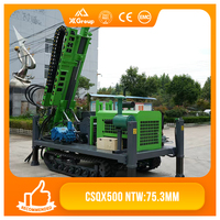 Foreuse CS Drill CSQX500, robuste et durable, entièrement hydraulique, pour forage au diamant, 500 m, exploitation minière d'or, exploration géologique, pompe diesel 75 kW