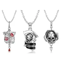 Pendant 925 Sterling Silver Silver Roses Flower And Skull Ribs Pendant For Necklace Real 925 Sterling Silver Pendant With Zirconia For Women Fine Necklaces Jewelry