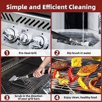 Brosse de gril de barbecue pour notre brosse de nettoyage de gril de porte et brosse de barbecue de grattoir pour le nettoyage de gril