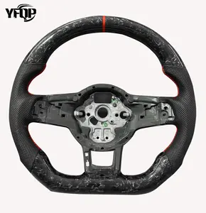 For Volkswagen Golf GTI / R Mk7 Custom Carbon Fiber Led Steering Wheel Carbon Fiber