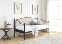 2025 Nouveau design Vente à chaud Lits gigognes rembourrés en tissu Canapé-lit Lit simple avec lit gigogne coulissant à vendre
