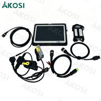 VOCOM II 88894000 트럭 진단 도구 케이블 8핀 88890306 +OBD2 OBDII 88890306+USB 88890305 + ecu 테스트 케이블+CF33 태블릿