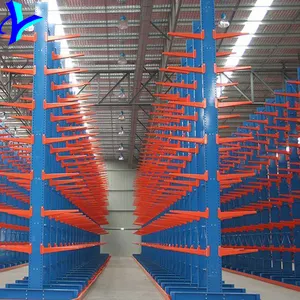 Warehouse Heavy Duty Adjustable Steel Industrial Tube Carpet Cantilever Storage Rack
