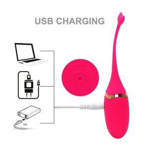 Kikkervisje Draadloos Opladen Vibrator Walvis Staart Afstandsbediening Ei Springen Volwassen Seksueel Product Vrouwelijke Masturbator - Product Image 3