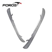 Lame de hockey POROS avec revêtement en titane, dureté 56HRC, fabrication sur mesure, nouveau design, qualité supérieure, commande en gros à prix avantageux