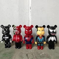 Ours en résine style Graffiti pouces, Sculpture d'extérieur en brique, taille de vie, en vente