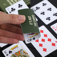 Cartes à jouer publicitaires personnalisées imprimées recto-verso avec logo OEM pour usage familial - Écologiques et durables