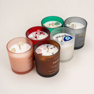 AIKUN Custom Logo Thick Glass Jar Scented Candle Wax Candle Aromatherapy Candle For Holiday Use OEM ODM - Product Image 2