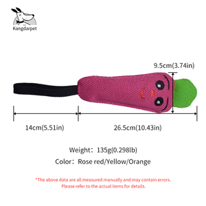 Kangdarpet Carrot-Shaped Dog Training Chew Tug <b>Toy</b> - Stronger & Softer, Bite-Proof & Tear-Resistant Ness Cloth Material for Pets - Product Image 3