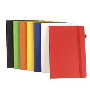 Agenda mensuel A5 en cuir PU avec logo imprimé Cahier de notes personnalisé avec impression de journal en cuir