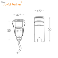 Lumière LED souterraine extérieure pour terrasse de jardin, étanche IP67, 1W, pour marches, allées, aménagement paysager, sécurité, décorative, parc, en acier inoxydable