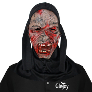 Máscara de Monja Terrorífica de PVC Suave Glojoy, Accesorio de Disfraz de Halloween para Adultos - Product Image 1