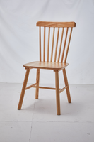 Chaise de salle à manger de bureau à domicile en bois de caoutchouc moderne de haute qualité