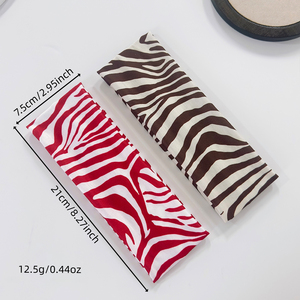 Fascia Elastica per Capelli con Motivo Zebrato, Morbida e Elastica per Sport, Palestra, Yoga, Accessorio Moda per Capelli Femminile - Product Image 3