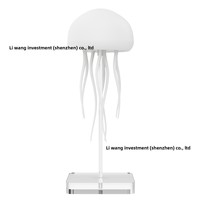Lámpara de Medusas Inteligente con Control por Voz, Luz de Ambiente Levitante, Luz Nocturna Creativa, Dinámica, Sensible al Tacto, con Degradado Vibrante