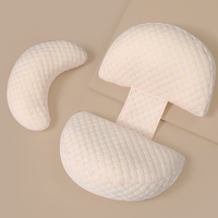Ensemble de 3 coussins d'allaitement avec housse en coton amovible pour l'allaitement et le soutien du nouveau-né