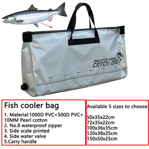 Sac isotherme portable personnalisé pour la pêche, grand format, étanche, pour garder le poisson frais et le glace au frais - Product Image 6