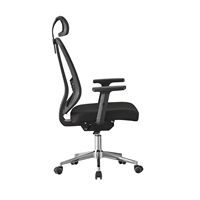 Chaise de bureau ergonomique moderne et réglable en tissu blanc avec dossier en maille, pivotante, pour cadre, avec accoudoirs 3D réglables, conforme EN1335
