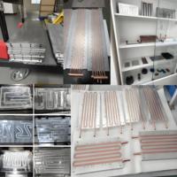 Radiateur industriel personnalisé à dissipation rapide de chaleur 300 2000W IGBT EVS pour laser CNC, plaque de refroidissement à eau en acier inoxydable/aluminium