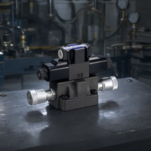 Vanne de régulation de débit à vitesse variable à commande solénoïde de type plaque Dekema THF SF pour système hydraulique - Product Image 2