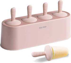 Molde de silicona de grado alimenticio al por mayor para paletas de hielo, fácil de usar, para hacer paletas de hielo novedosas con palitos sostenibles - Product Image 2