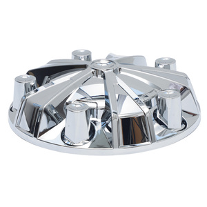 Ninetin Truxpro Chrome ABS Hubcaps Kit completo de cubiertas de eje 30 piezas 33mm Rosca Lug Nut Covers para Semi Trucks New Condition - Product Image 2