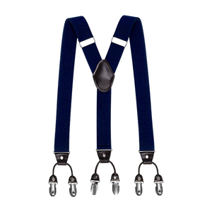 Fashion Suspender 6 Clips <strong>Braces</strong> Casual <strong>Leather</strong> <strong>Men</strong> Elastic Trouser Strap 4 Clip Suspenders <strong>for</strong> <strong>Men</strong> - Product Image 1