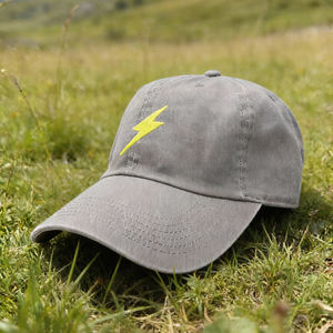 หมวกเบสบอลทรง 6 แผง ปักลายวินเทจ ซักแล้ว ขายส่ง ปีกโค้ง ทรงแข็ง สำหรับเล่นกีฬา - Product Image 3