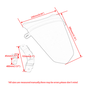Asiento Trasero para Motocicleta Compatible con <span class=keywords><strong>Kawasaki</strong></span> <span class=keywords><strong>Ninja</strong></span> <span class=keywords><strong>650</strong></span> EX650 Z650 2017-2021 2018 <span class=keywords><strong>2019</strong></span> 2020 - Product Image 2