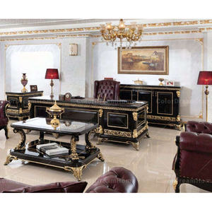 Turkey Luxury <strong>Wooden</strong> Carved Office Furniture Executive <strong>Desk</strong> Solid Wood Carved Writing <strong>Desk</strong> and Chair - Product Image 5