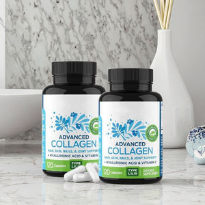 כמוסות קולגן עם חומצה היאלורונית וויטמין C לתוסף תזונה לשיער, עור ומפרקים, תמיכה בייצור OEM - Product Image 3