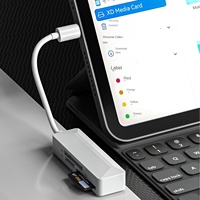 Convertisseur USB XDSDTF Tout-en-un Haute Vitesse Modèle Privé Lecteur de Carte OTG pour Téléphone Portable Trois-en-un Type-C Externe